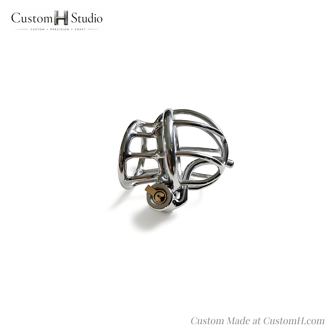 Custom Chastity Cage | Item #146 glans pa lock