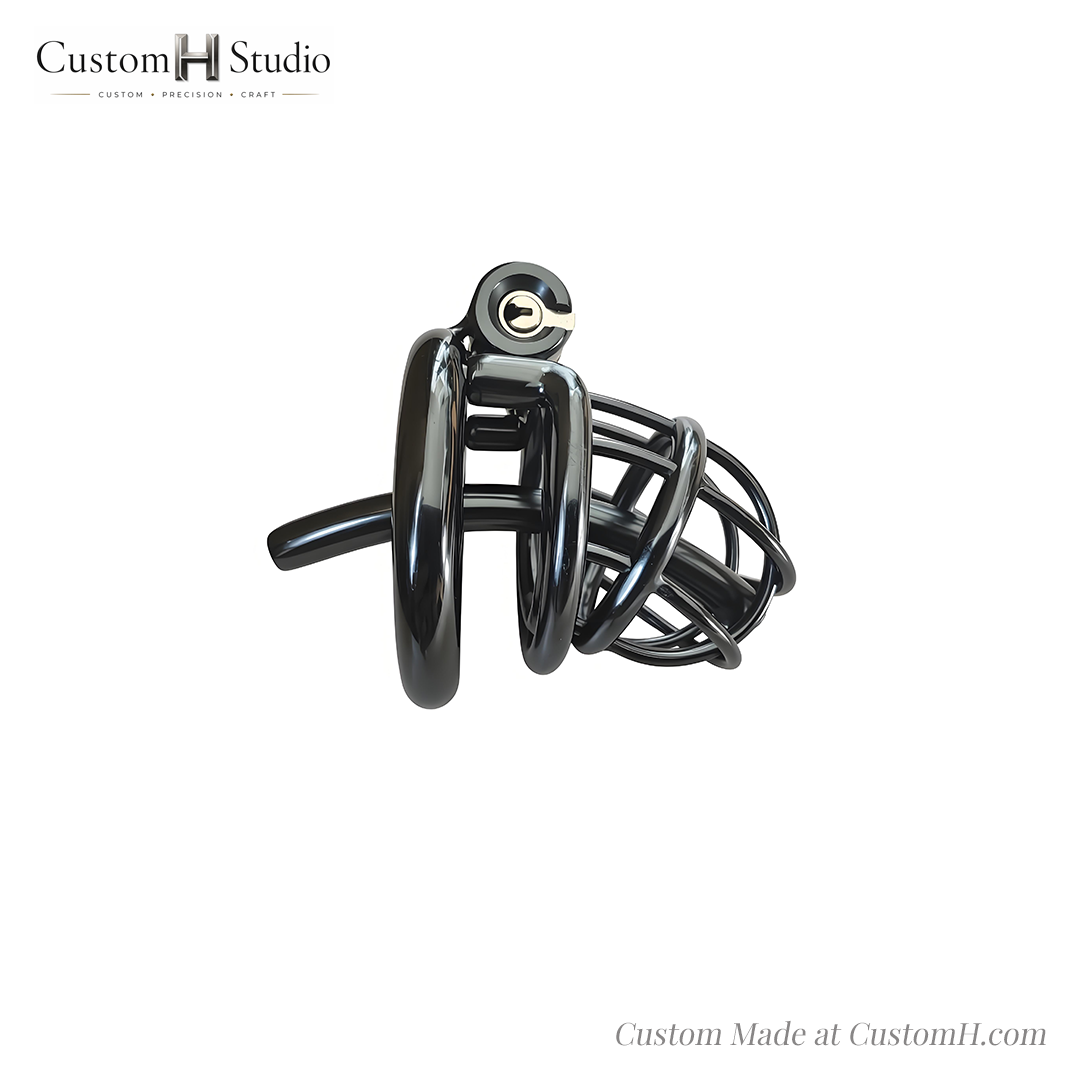 Custom Chastity Cage | Item #242 Extended catheter